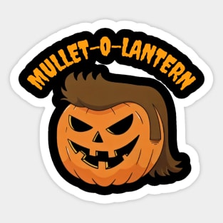 Halloween Mullet-O-Lantern Sticker